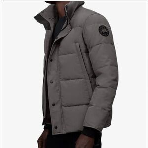 100% Authentic Canada Goose down grey Puffer Jacket with Fur UNISEX Parka